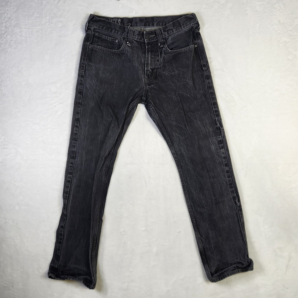 Bullhead Gravels Slim Black Wash Denim Jeans Mens 32x32